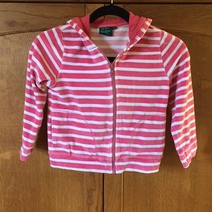 Mini Boden girls 7-8 Y zip up hoodie-with shirts